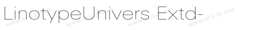 LinotypeUnivers Extd字体转换